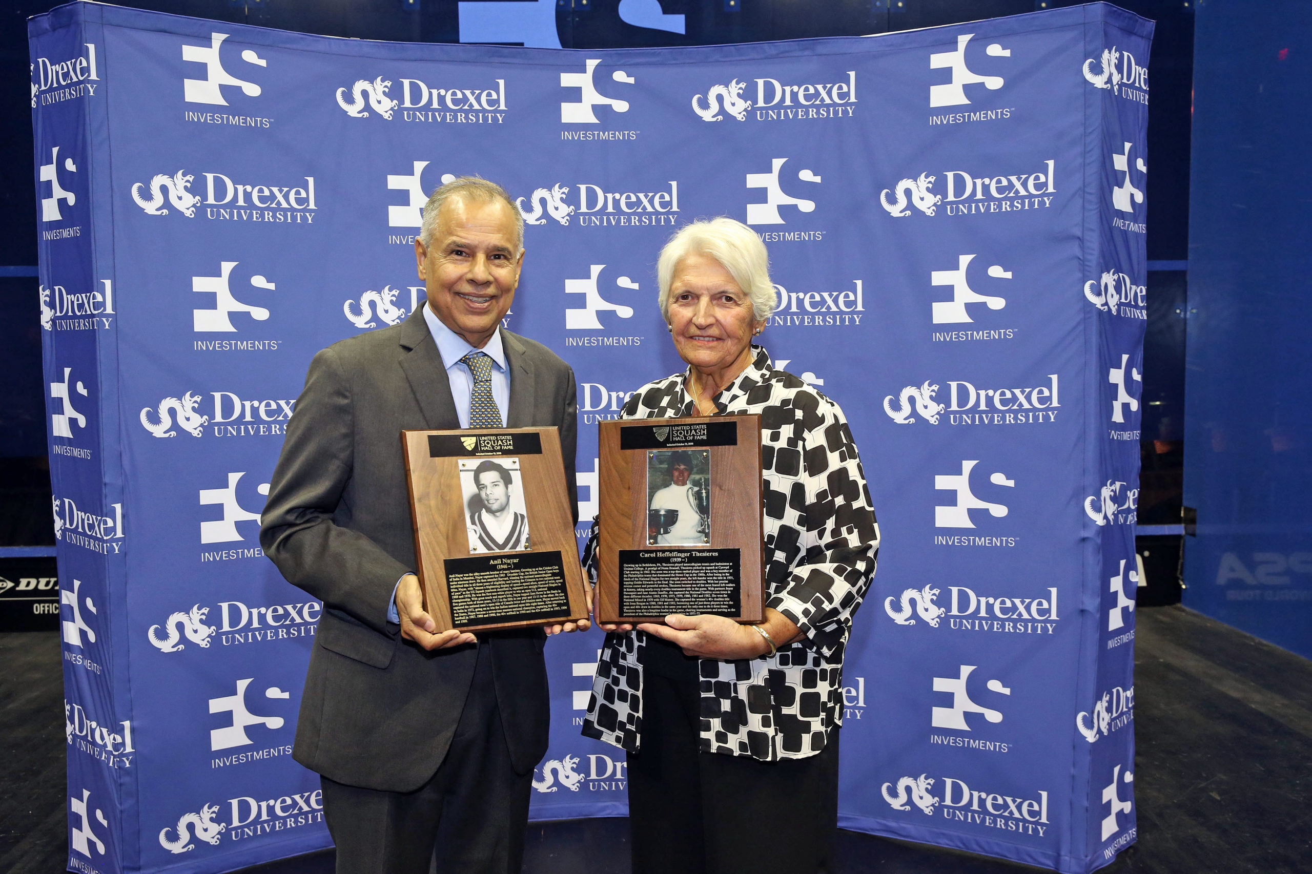 Nayar and Thesieres Join U.S. Squash Hall of Fame
