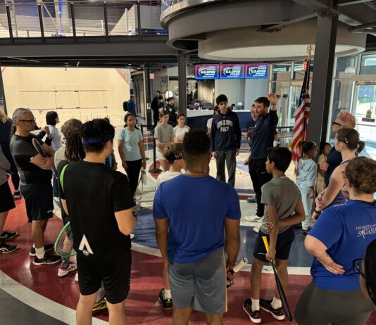 Squash Fans Attend Inaugural U.S. Open House